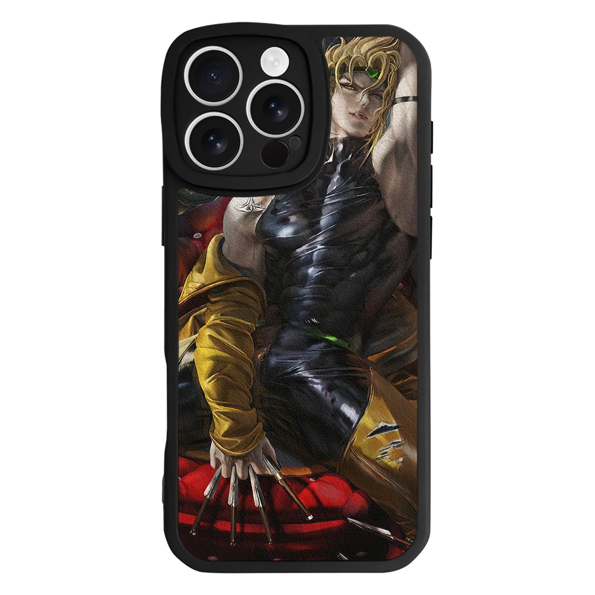（画像用） ジョジョの奇妙な冒険 JoJo's Bizarre Adventure 【iPhone 16シリーズ対応】シリコンスマホケース（レザー調） 材質：シリコン